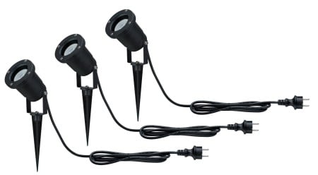 Set spoturi de grădină Special Line IP65 GU10 3x3,5W 230V 3000K negru aluminiu [3]