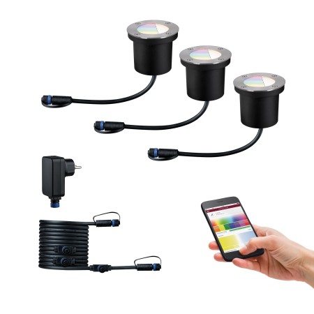 Spoturi de pardoseală - Set spoturi de pardoseală Zigbee P&S IP65 RGBW 24V