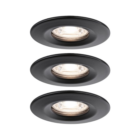 Set spoturi încastrabile Nova mini Coin, fixe, negru, 3x4W [1]
