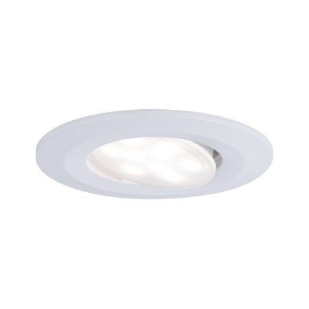 Spoturi incastrabile - Set spoturi încastrabile Calla IP65 rotunde, orientabile LED 10x560lm 4000K 6,5W 230V alb mat, cu flux luminos variabil