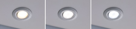 Set spoturi încastrabile Calla WhiteSwitch, rotunde, orientabile, 3x550lm, crom mat [1]