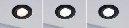 Set spoturi încastrabile Calla WhiteSwitch, rotunde, orientabile, 3x550lm, negru [1]