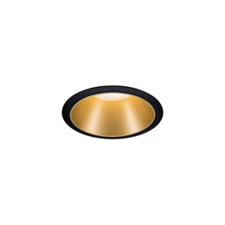 Set spoturi încastrabile Cole Coin LED 3x6,5W 2700K 230V negru/auriu mat, flux luminos variabil în 3 pași [1]
