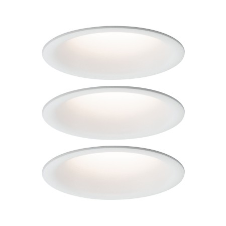 Iluminare decorativă - Set spoturi încastrabile Cymbal Coin fixe, cu flux luminos variabil LED 3x6,8W/530lm 230V 2700K alb mat