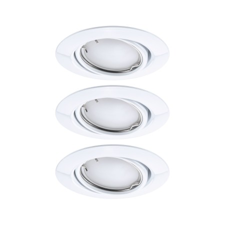 Set spoturi încastrabile LED Smart Home Zigbee Base Coin, orintabile, rotunde, 3x4,9W, 230V, cu flux luminos variabil, 3000K, albe [2]