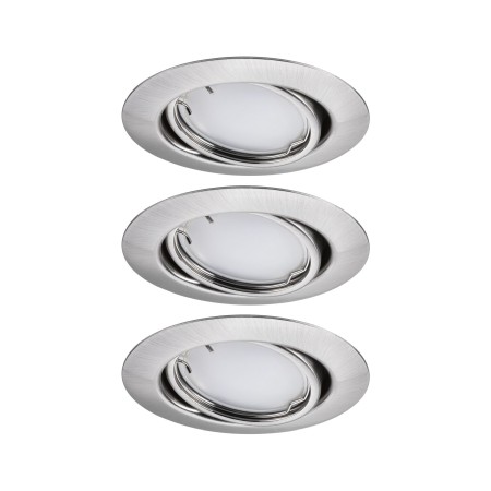 Set spoturi încastrabile LED Smart Home Zigbee Base Coin, orientabile, rotunde, 3x4,9W, 230V, cu flux luminos variabil, RGBW+, metal mat [2]