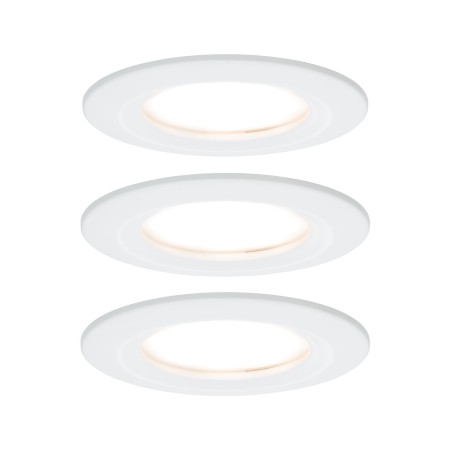 Spoturi incastrabile - Set spoturi încastrabile Nova Coin rotunde, fixe LED 3x6,5W 2700K 230V, albe