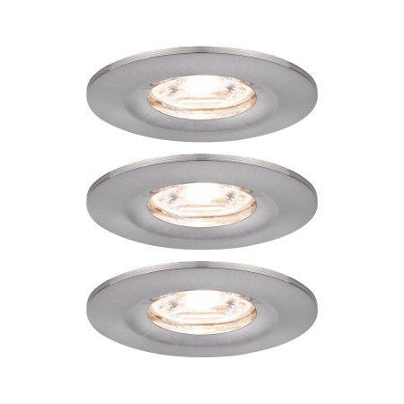 Spoturi incastrabile - Set spoturi încastrabile Nova mini Coin rotunde, fixe IP44 LED 3x4W 310lm metal mat