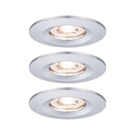 Spoturi incastrabile - Set spoturi încastrabile Nova mini Coin rotunde, fixe IP44 LED 3x4W 310lm crom