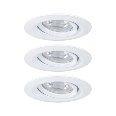 Spoturi incastrabile - Set spoturi încastrabile Nova mini Plus Coin EasyDim orientabile 3x4,2W 2700K 230V alb mat