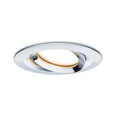 Set spoturi încastrabile Nova Plus Coin IP65 rotunde, orientabile LED 3x6,8W 633lm 2700K crom [1]