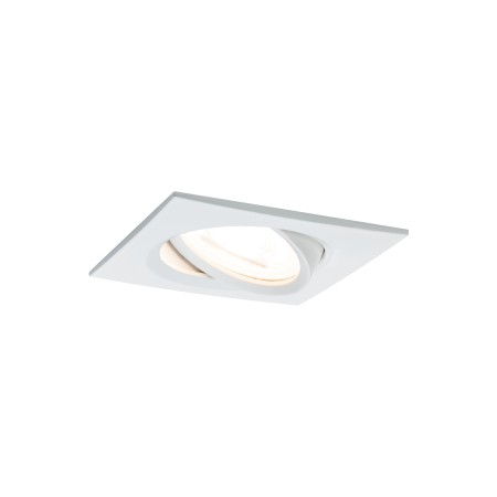 Set spoturi încastrabile Nova pătrate, orientabile LED 3x6,5 W 230V GU10 51mm albe, flux luminos variabil în 3 pași [1]