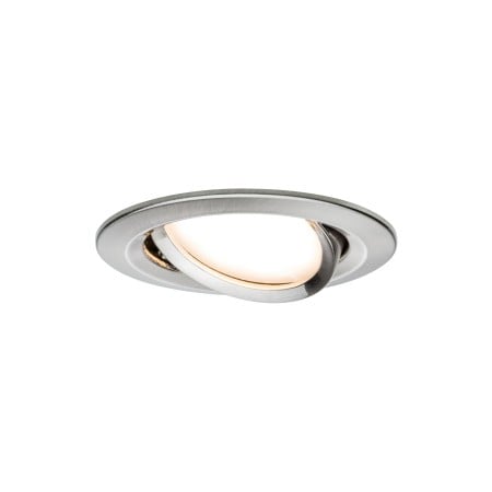 Set spoturi încastrabile Nova rotunde, orientabile LED IP44 3x6,5W 230V GU10 51mm metal mat, flux luminos variabil în 3 pași [1]