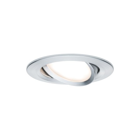 Set spoturi încastrabile Nova rotunde, orientabile LED IP44 3x6,5W 230V GU10 51mm aluminiu, flux luminos variabil în 3 pași [1]