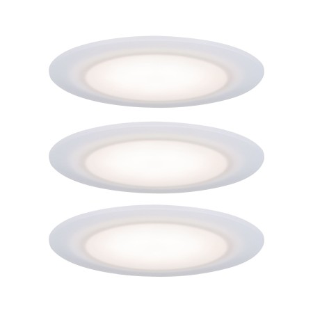 Iluminare decorativă - Set spoturi încastrabile Suon IP44 3x6,5W 230V 2700K cu flux luminos variabil, satinate