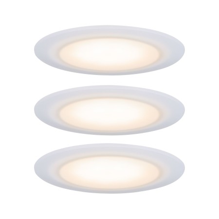 Iluminare decorativă - Set spoturi încastrabile Suon IP44 LED 3x6,5W 230V 2000-2700K satin, dim-to-warm