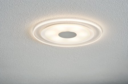 Set spoturi încastrabile Whirl rotunde LED 3x6W 18VA 150mm aluminiu periat/satin, aluminiu/acryl [4]