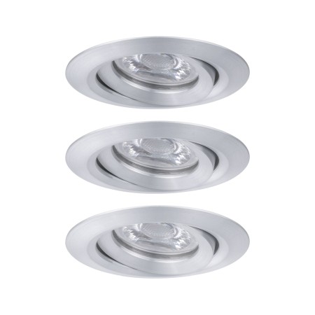 Set spoturi Nova mini Coin rotunde, orientabile LED 3x4W 310lm aluminiu [1]