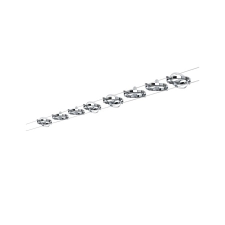 Set spoturi pe cablu Cardan max 8x10W GU5,3 crom mat/crom 230/12V 80VA metal [1]