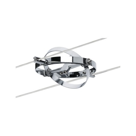 Set spoturi pe cablu Cardan max 8x10W GU5,3 crom mat/crom 230/12V 80VA metal [3]