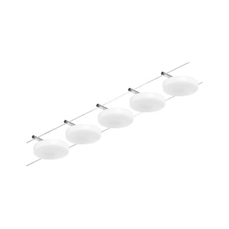 Set spoturi pe cablu DiscLED 5x450lm 5x4,5W 3000K  230/12V crom mat-crom [2]