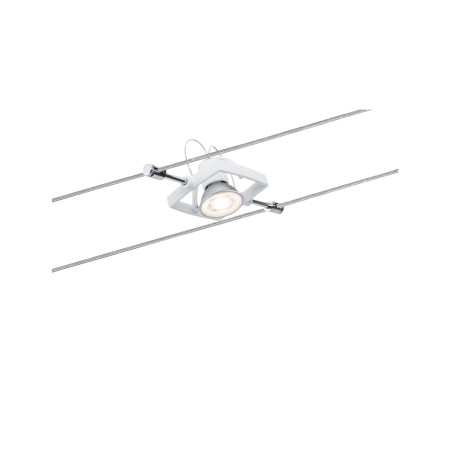 Set spoturi pe cablu MacII max 5x10W GU5,3 alb 230/12V 60VA metal [4]