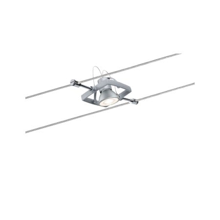 Set spoturi pe cablu MacII max 5x10W GU5,3 crom mat 230/12V 60VA metal/plastic [4]