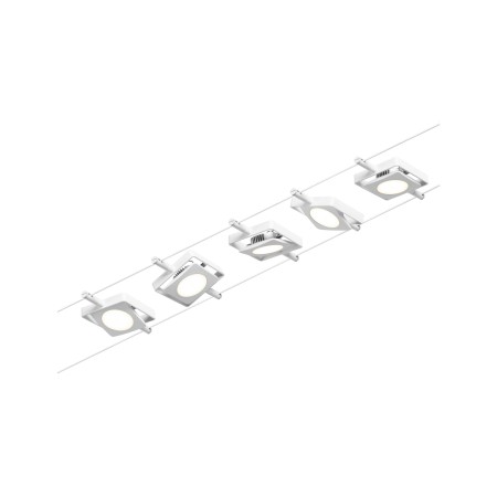 Set spoturi pe cablu MacLED 5x450lm 5x4,5W 3000K  230/12V alb-crom [2]