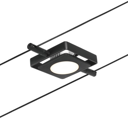 Set spoturi pe cablu MacLED 5x450lm 5x4,5W 3000K  230/12V negru mat-crom [4]