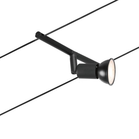 Set spoturi pe cablu Salt Basic GU5,3, max. 5x10W, 230/12V, negru mat-crom [4]