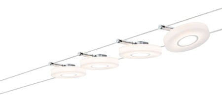 Set spoturi pe cablu SmartHome BLE DiscLED I 4x4W Satin 230V/12VA DC 36VA cu modificarea temperaturii de culoare [1]
