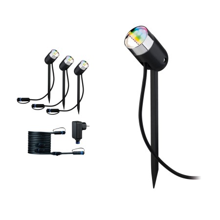 Set spoturi Pike Zigbee P&S RGBW 4W 24V 40°, antracit [1]