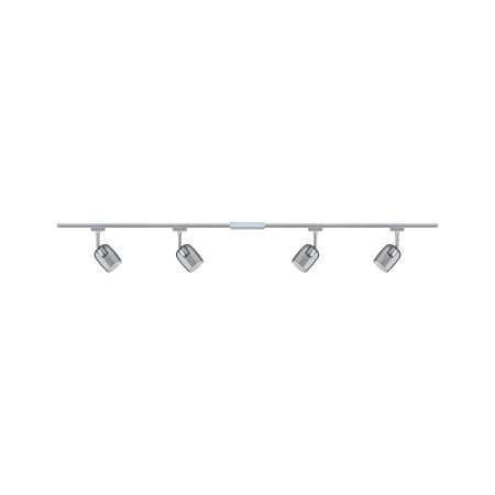 Set spoturi URail Blossom 4x max.10W G9 crom mat/crom/sticlă afumată 230V metal/plastic [2]