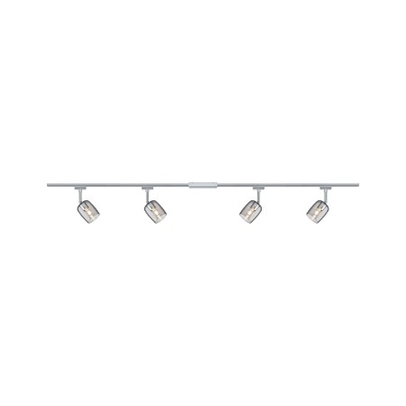 Set spoturi URail Blossom 4x max.10W G9 crom mat/crom/sticlă afumată 230V metal/plastic [1]