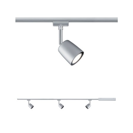 Sine si sisteme sină - Set URail Cover max 3x10W GU10 crom mat/crom 230V metal/plastic 1m