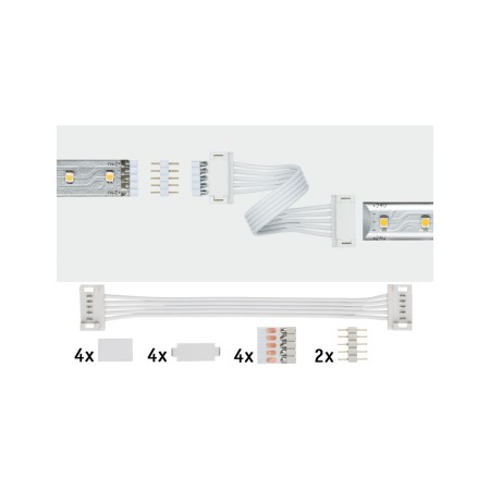 Accesorii - Set 2 conectori universali MaxLED, alb