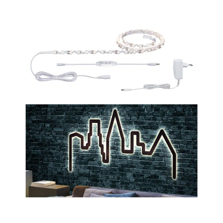 Set bandă FlexLED 3D 1,5m cu lumină caldă 5W 230V/12V 6VA [1]