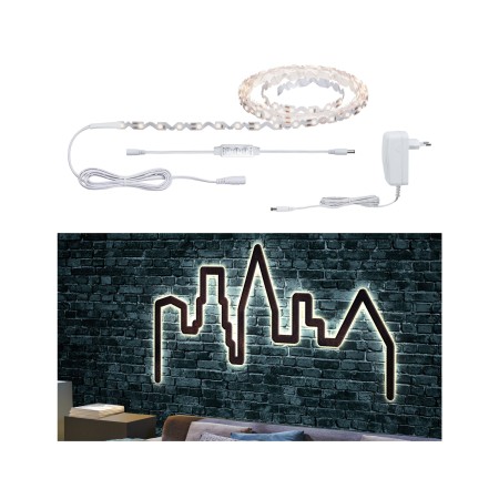 Set bandă FlexLED 3D 3m cu lumină caldă 8W 230V/12V 12VA [1]