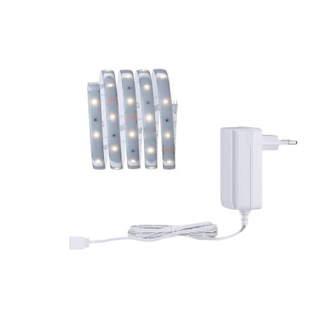 Set complet - Set bandă MaxLED 250 bază 1,5m cu lumină caldă, protecție IP44 2700K 6W 230/24V