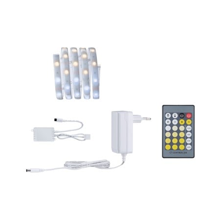 Set complet - Set bandă MaxLED 250 bază 1,5m, protecție IP44, 5,3W 230/24V cu temperatură de culoare variabilă