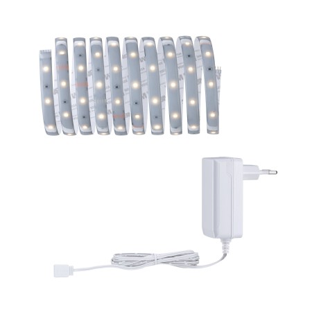 Set complet - Set bandă MaxLED 250 bază 3m cu lumină caldă, protecție IP44 2700K 12W 230/24V