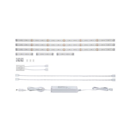 Bandă LED - Set bandă MaxLED 500 pentru bucătărie, 3 x60cm, lumină caldă, cu senzor  Touch, 11,1W 24V DC