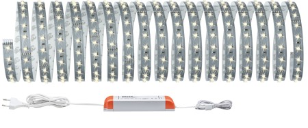 Set complet - Set bandă MaxLED bază 500 10m cu lumină caldă 70W 230/24V 80VA