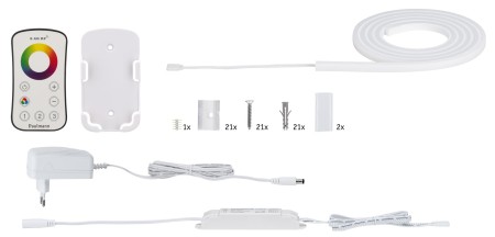 Set bandă MaxLED Flow 1,5m RGB cu telecomandă 2.4GHz 13,5W 230/24V 24VA [1]
