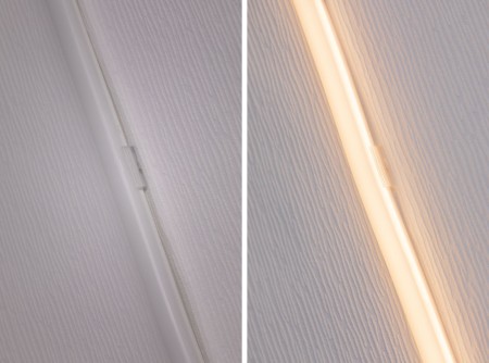 Set bandă MaxLED Flow 3m cu lumină caldă 37W 230/24V 50VA alb [6]