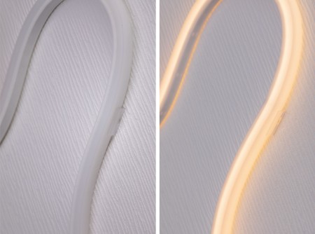 Set bandă MaxLED Flow 3m cu lumină caldă 37W 230/24V 50VA alb [5]