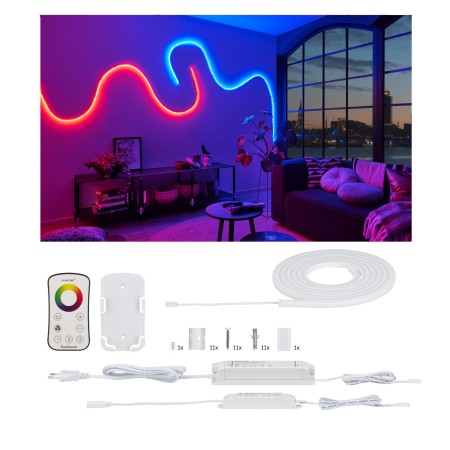 Set bandă MaxLED Flow 3m RGB cu telecomandă 2.4GHz 27W 230/24V 36VA [1]