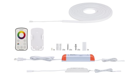 Set bandă MaxLED Flow 5m RGB cu telecomandă 2.4GHz 43W 230/24V 75VA [1]