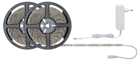 Set complet - Set bandă SimpLED 10m cu lumină caldă 22W 230/12V DC