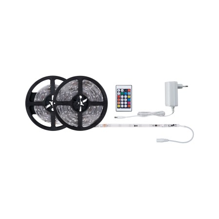 Set complet - Set bandă SimpLED 7.5m Motion RGB 15W 230/12V DC alb